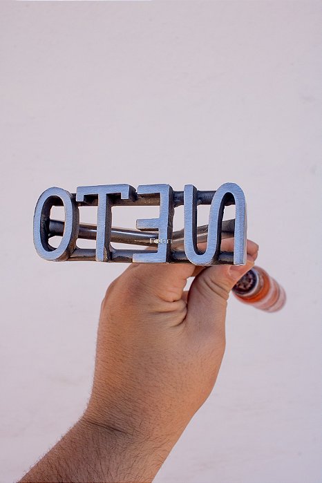 Marcador de Gado em Aço Inox 304 - SIMPLES  - ATE 4 LETRAS