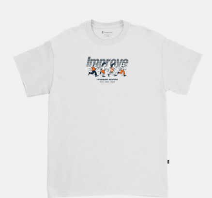 Camiseta Everybody Running Branco