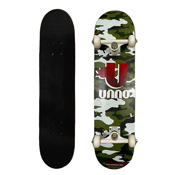 Skate Montado Masculino Camuflado Unno