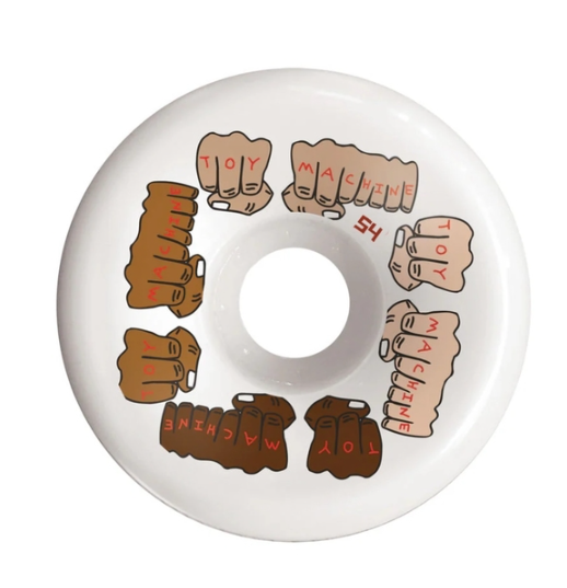 Roda Toy Machine Original Fists Colors 54mm cônica