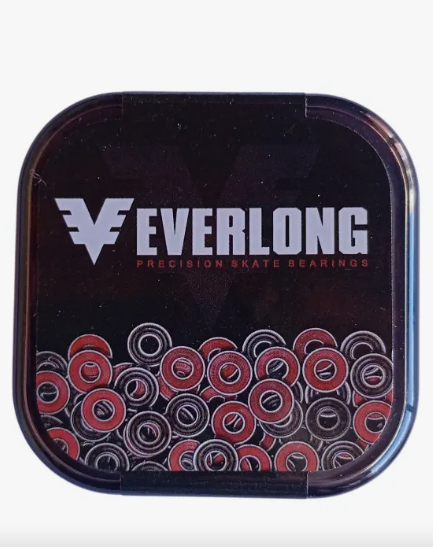 Rolamento para Skate Everlong Vermelho 2RS Kit com 8 Unidades