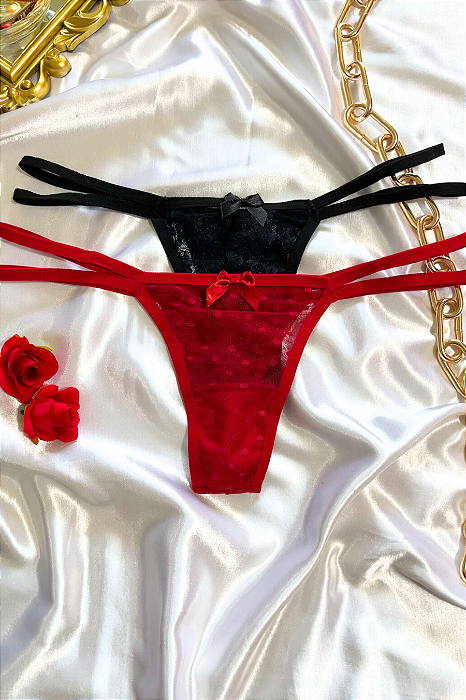 290 - Calcinha em Tule Transparente Sexy