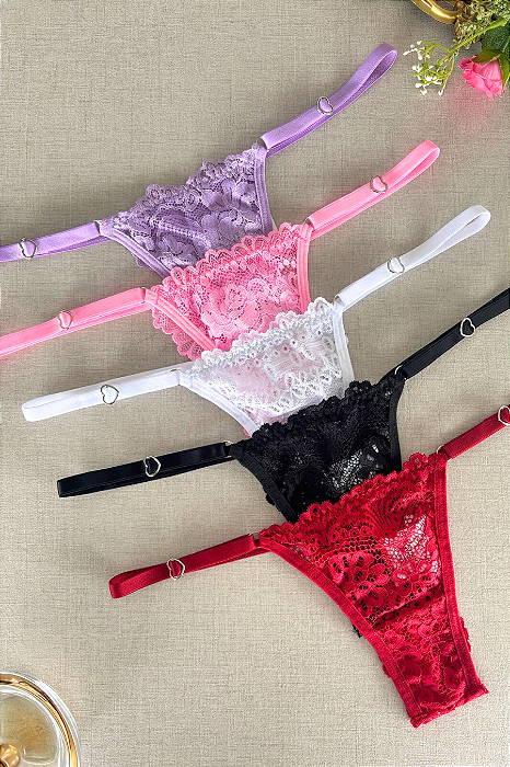 1033 - Calcinha Fio Dental com Regulagem