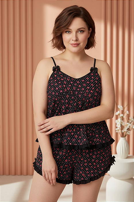 1177 - Short Doll Plus Size em Liganete