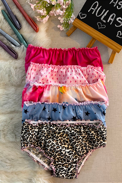 200 - Calcinha Frufru Infantil (CORES SORTIDAS)