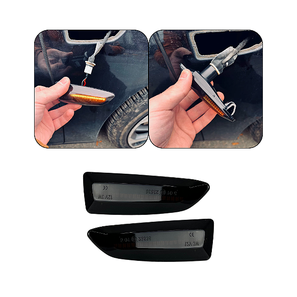 Luz de Led lateral 12v Fume Chevrolet Montana Turbo RS LTZ