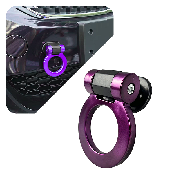 Gancho Engate Reboque Esportivo Tow Hook Roxo Universal JDM