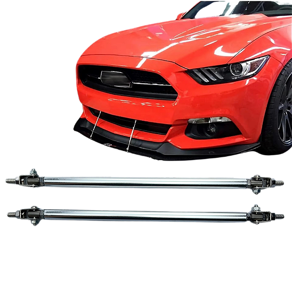 Haste Spoiler Cinza Lip Skirt Universal 20cm Suporte Saia