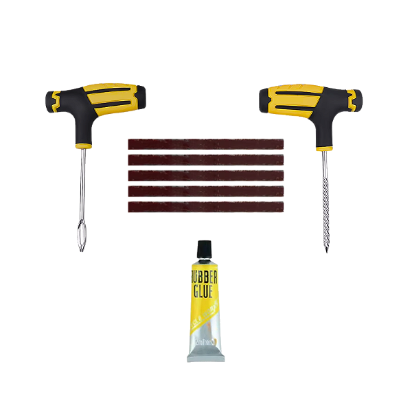 Kit Conserto Pneu Remendo Profissional Carro Moto Sem Câmara