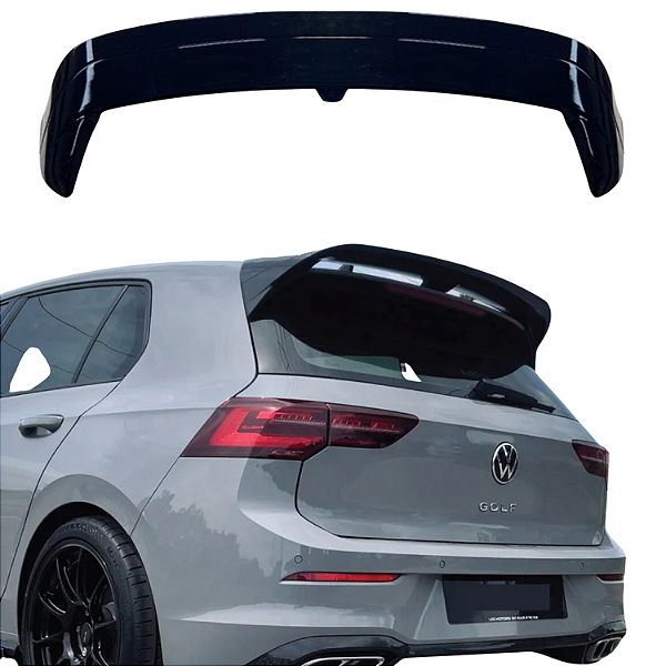 Spoiler Traseiro Volkswagen GOLF MK8 Black Piano R Line GTE