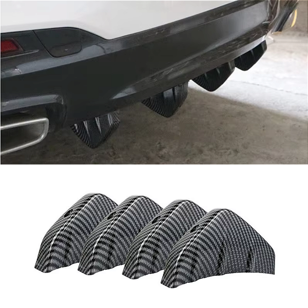 Difusor Parachoque Traseiro Extrator Efeit Carbono Universal