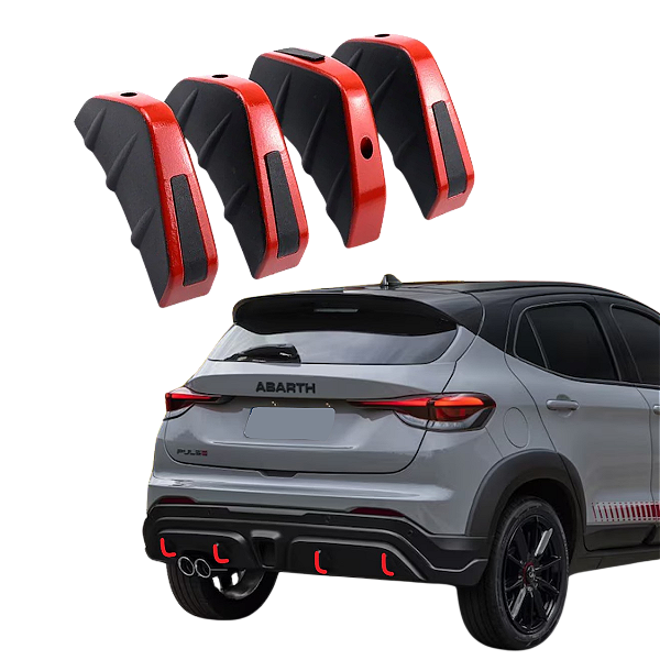 Extrator Para-choque Veicular universal Preto com Vermelho