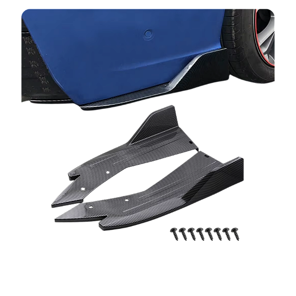 Saia Traseira Esportiva Carbon Look Golf Bmw 320 Audi Jetta