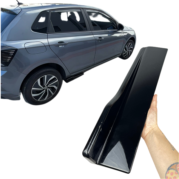 Saia Lateral Universal Spoiler Ajustável Preto Metálico BMW