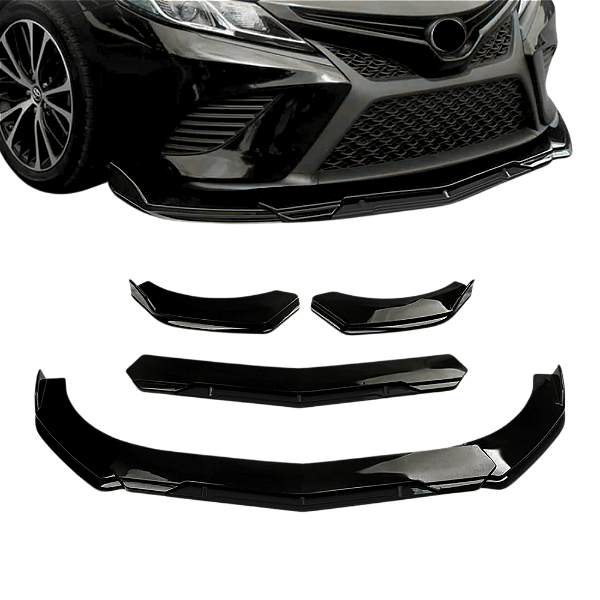 Spoiler Frontal Universal Black Piano Chevrolet Volkswagen M