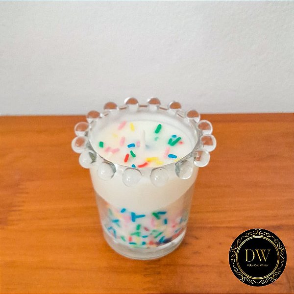 VELA AROMÁTICA DE FESTA COM CERA COCO - 70 G