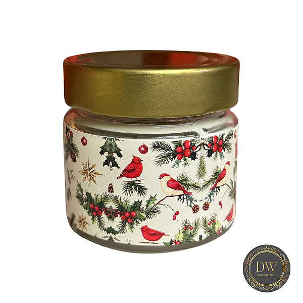 VELA NATAL AROMÁTICA  COM CERA  COCO - 150 GRAMAS