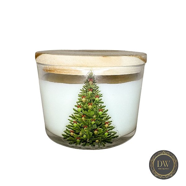 VELA  NATAL AROMÁTICA  COM CERA  COCO -  100 GRAMAS