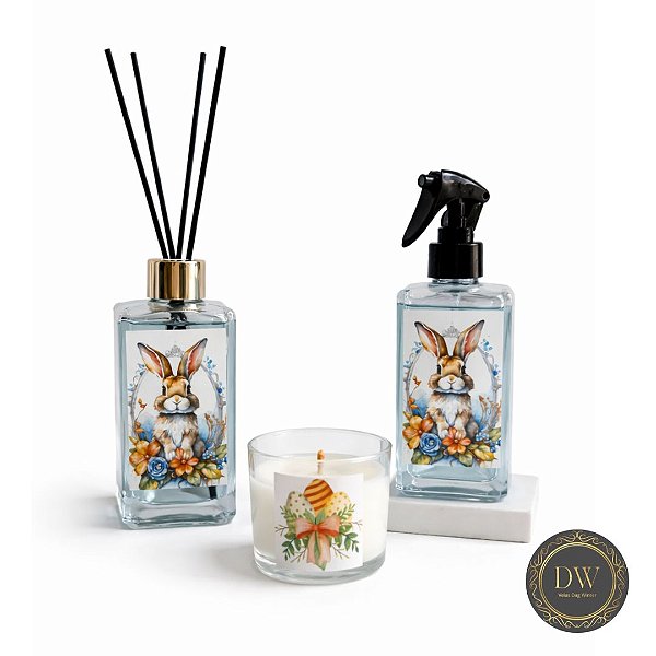 KIT PÁSCOA = DIFUSOR / HOME SPRAY / VELA - DAG WINTER