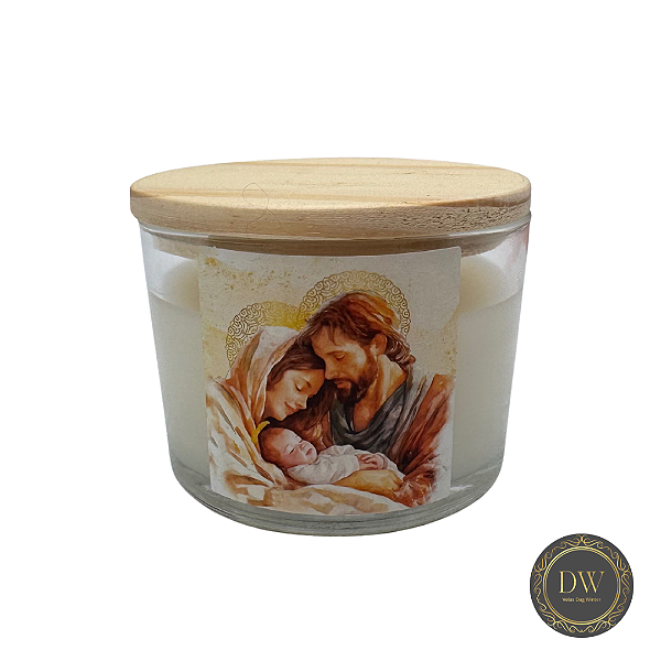 VELA  NATAL AROMÁTICA  COM CERA  COCO -  100 GRAMAS