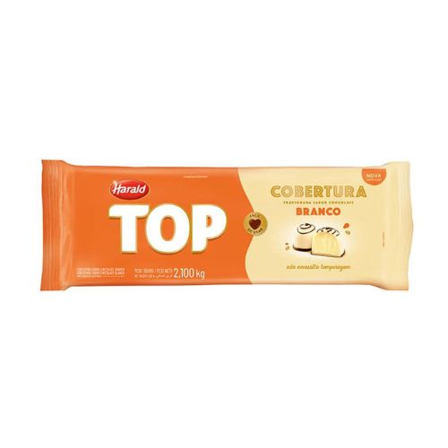 Chocolate Cobertura Fracionada Branco Harald 2,1kg