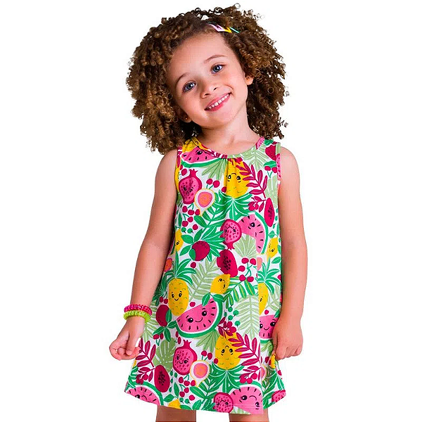 Vestido Infantil Kyly Meia Malha