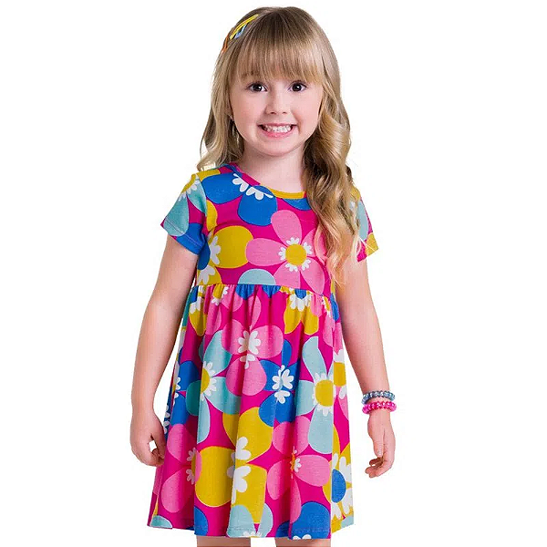 Vestido Infantil Kyly Meia Malha