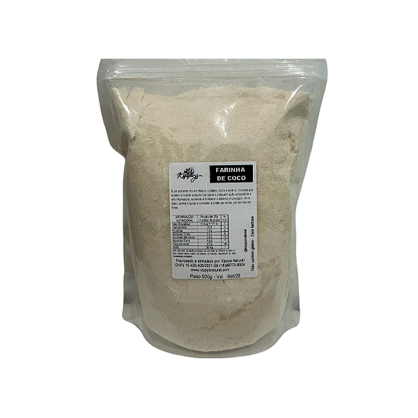 Farinha de côco - 500g - Sabor, Saúde e Versatilidade | Kippys Natural