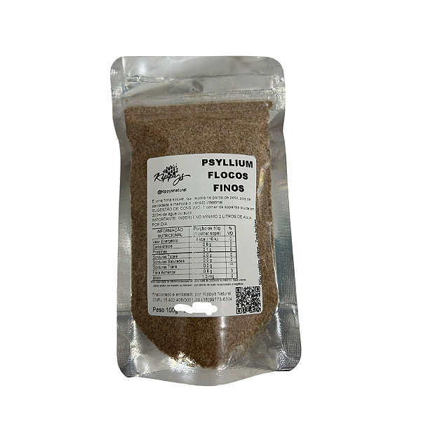 Psyllium em flocos SEM GLÚTEN - 100g – Auxílio Digestivo Natural para sua Saúde | Kippys Natural