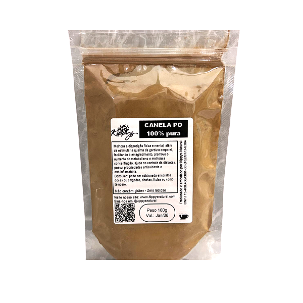 Canela em pó natural premiun - 100g – Sabor e Aromas Naturais para Suas Receitas | Kippys Natural