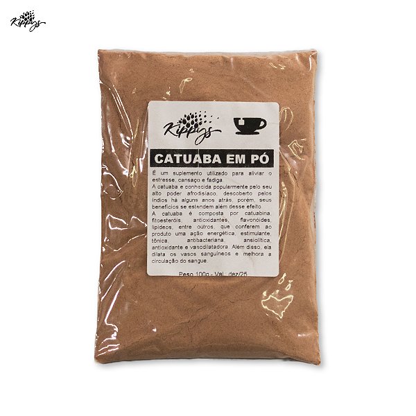Catuaba em pó - afrodisíaco 100g – Potente Energizante Natural para a Saúde e Bem Estar | Kippys Natural