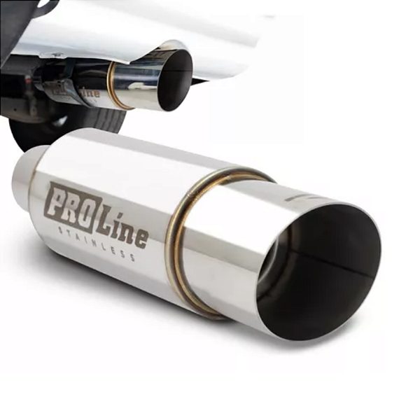 Abafador Final Aco Inox - Corpo 4 Pol - Ponteira Chanfrada 3-1/2 Pol