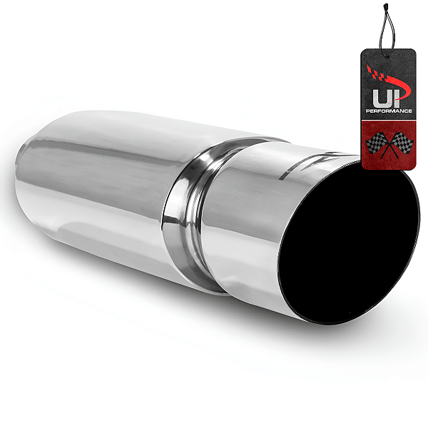 Abafador Final Oval Aço Inox Interno 2" Ponteira Chanfrado