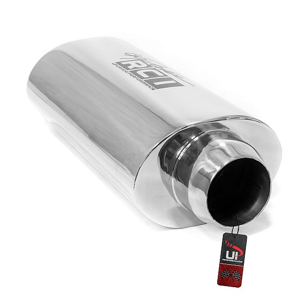 Abafador Intermediario Oval Aco Inox Corpo 10x15cm - Comprimento 380mm