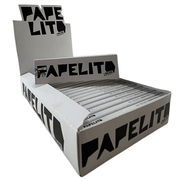 Caixa de Seda Papelito Branca Mini Size com 25 Livretos