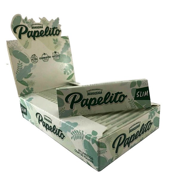 Caixa de Seda Papelito Branca Mini Size com 25 Livretos