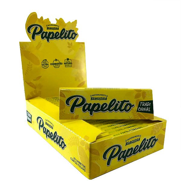 Caixa de Seda Papelito Tradicional Mini Com 25 Livretos