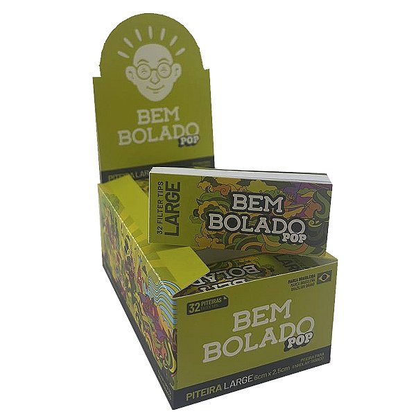 Piteira Bem Bolado Large Verde Papel Folha Branca