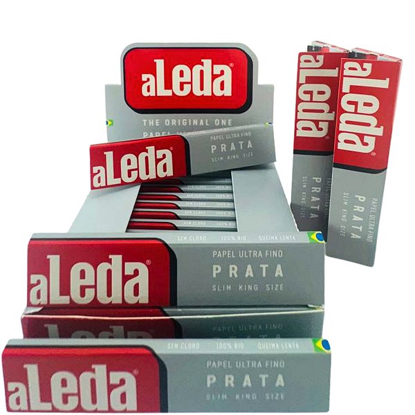 Caixa De Seda Aleda Prata Cinza Slim Grande King Size