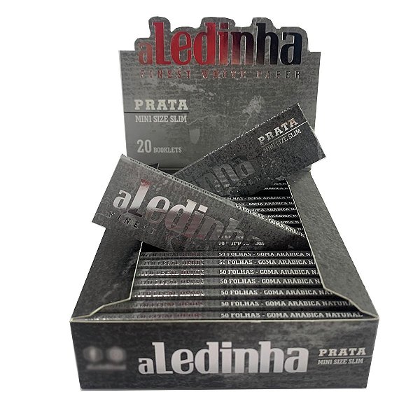 Caixa Seda Aledinha Aleda Prata Cinza Pequena Mini C/ 20 Unidades