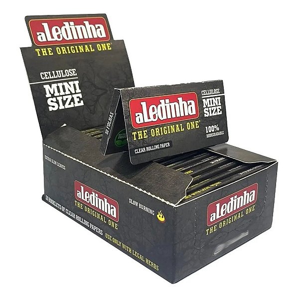 Caixa Seda Aledinha Aleda Preta Celulose Pequena Mini Size