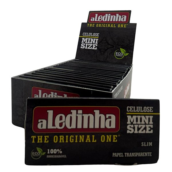 Caixa Seda Aledinha Aleda Preta Celulose Pequena Mini Size