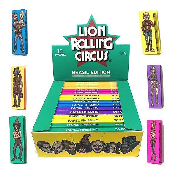 Caixa Seda Lion Circus Edição Brasil Pequena 6 Opção Livreto