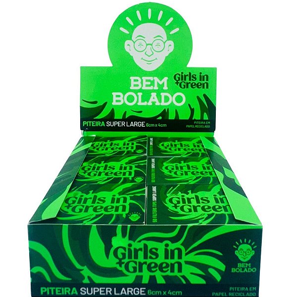 Piteira Papel Bem Bolado Branca Super Large Girls In Green