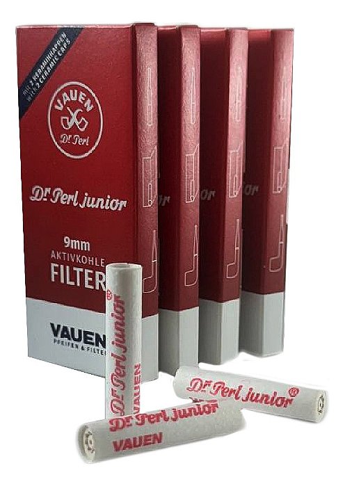 Caixa Filtro Para Cachimbo Carvão Ativado 9mm Vauen C/ 40 Unidades