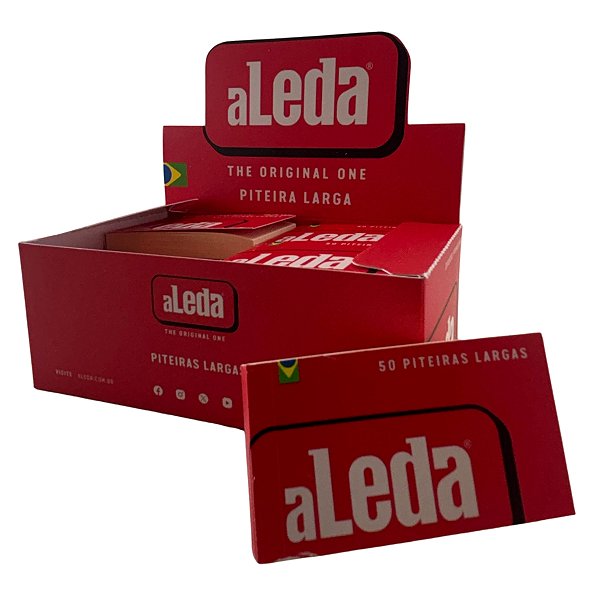 Piteira de Papel Aleda Grande Vermelha com 20 Blocos - Large