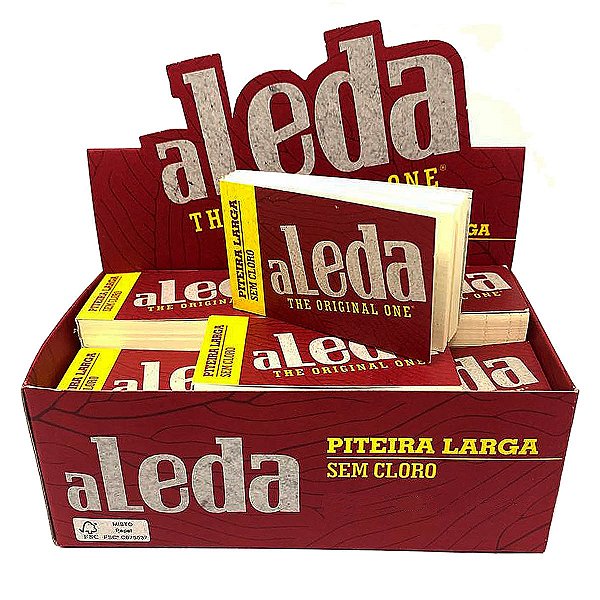 Piteira de Papel Aleda Grande Vermelha com 20 Blocos - Large