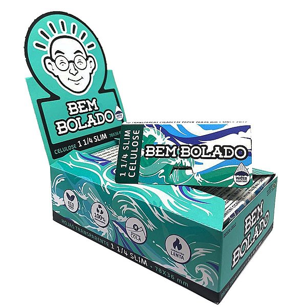 Caixa Celulose Pequena 1/4 Bem Bolado Resistente A Agua C/24 Livretos