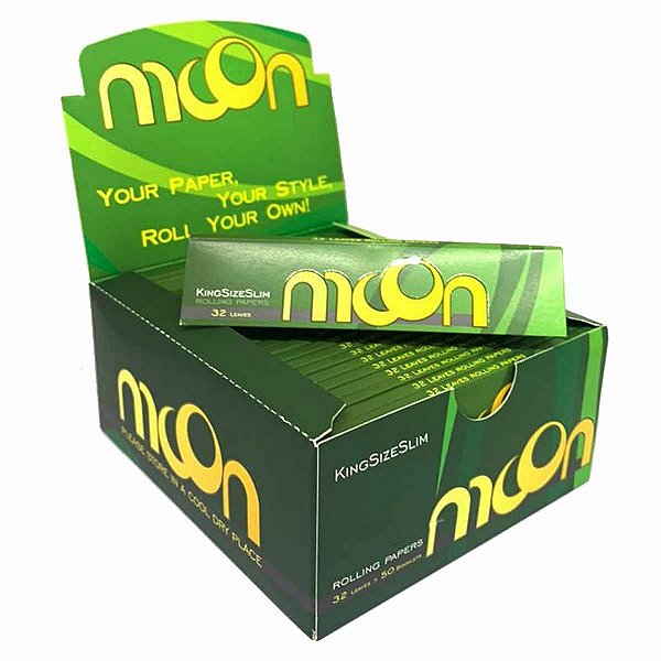 Caixa Seda Verde Moon Grande Branca King Size Slim
