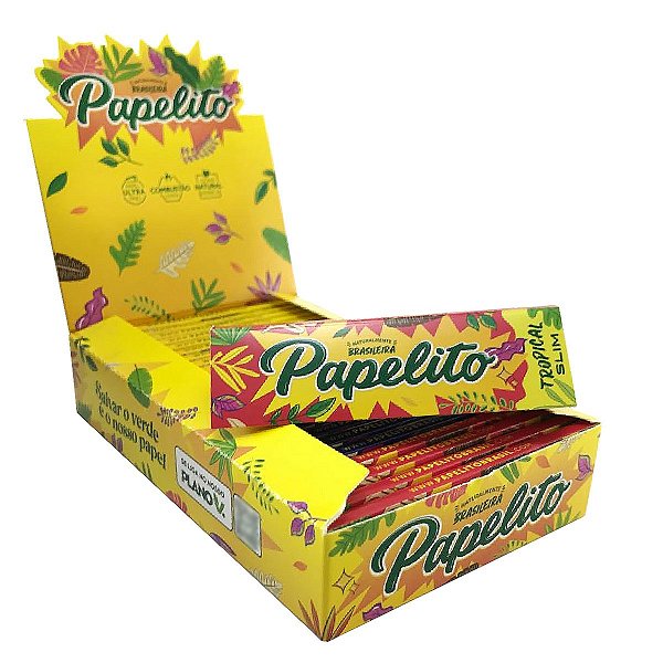 Caixa Seda Papelito Tropical 5 Livretos Diferentes Pequena Mini Size
